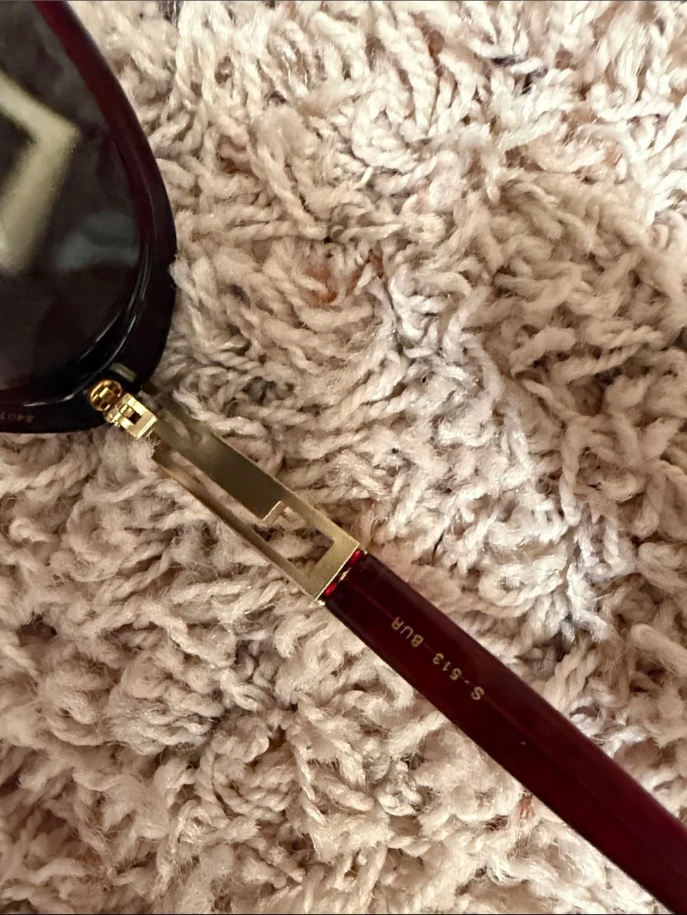 St. John Burgundy Oval Women's Sunglasses. Fits very small face frame.